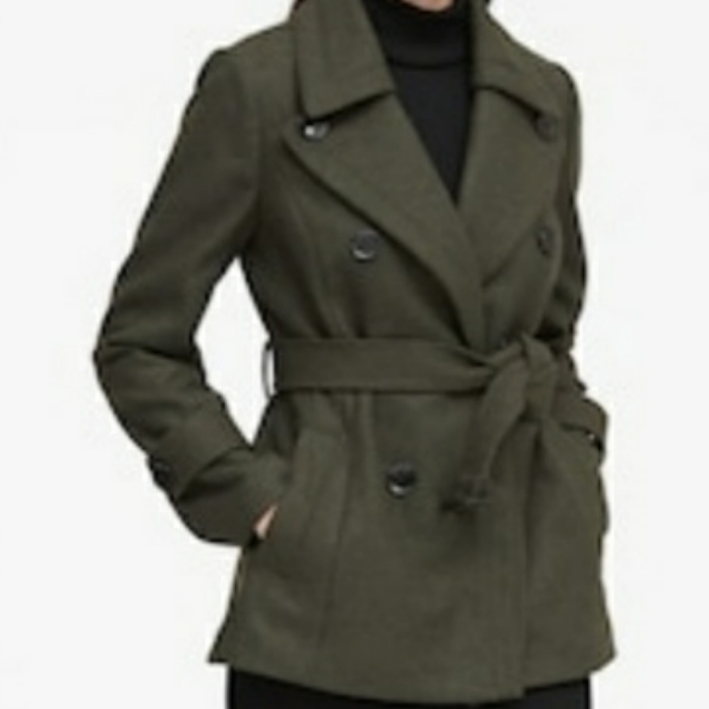 Italian Melton Short Trench Coat